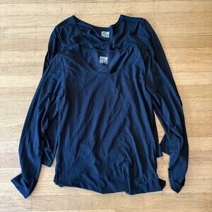 32 Degrees Heat Women’s Black long Sleeve Top Large. T-shirt Two shirts